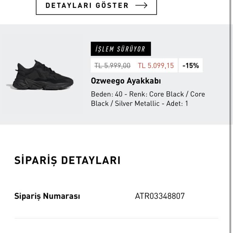 Adidas İade Ücretini Yatırmıyor.