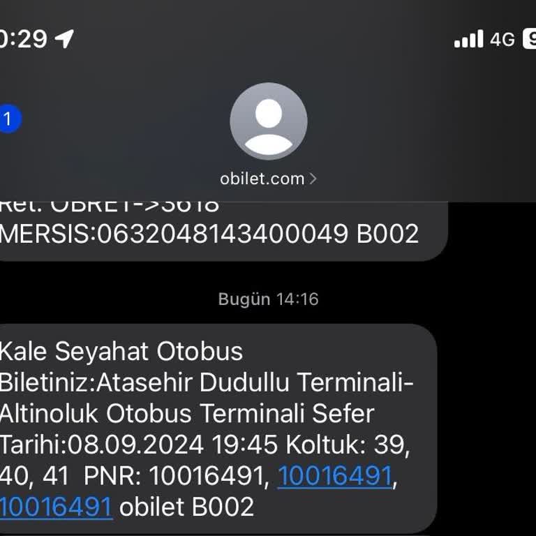 Obilet Şu An Bulunmakta Olduğum Kale Turizm Firmasına Ait, Plakası 708 İle Bir