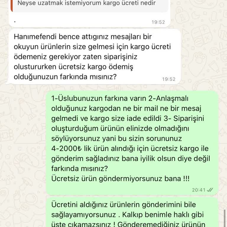 Duende.ca Duende Pişmanlık! Üslupsuz Müşteri İlişkileri!