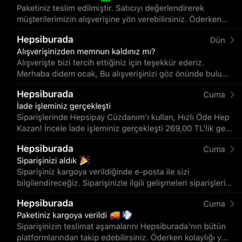 Hepsiburada'nın İstenmeyen E-Posta Göndermesi