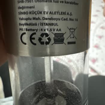 Sinbo Shb-7501 Otomatik Tuz Ve Karabiber Öğütücü