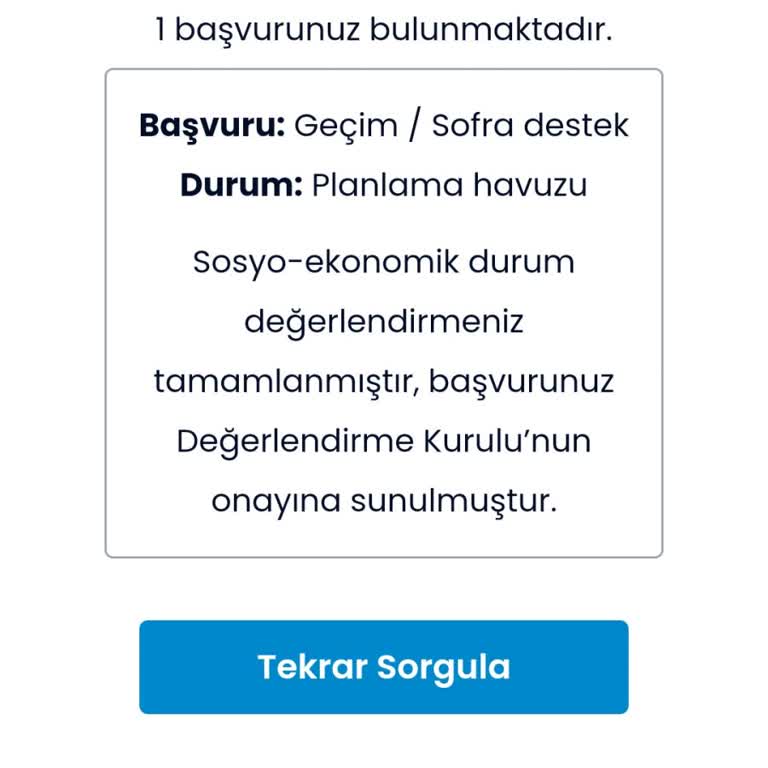 İBB - İstanbul Büyükşehir Belediyesi Geçim Sofra Destek