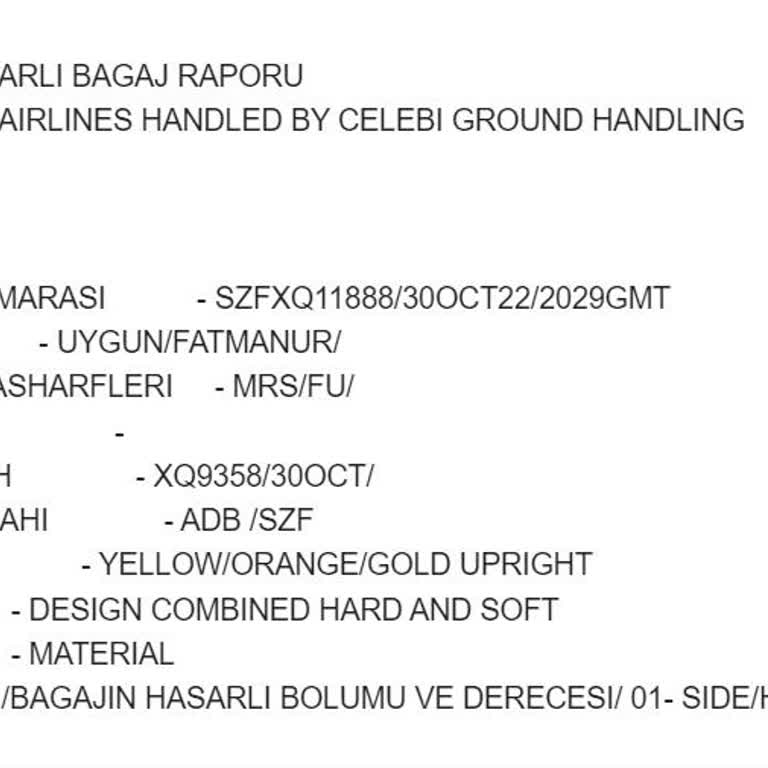 Sunexpress Bagaj Hasarı Ve İlgisizlik