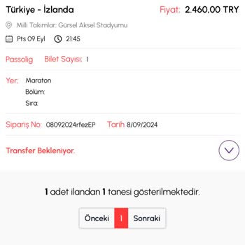 Biletalsat.com Bilet Sorunu Var