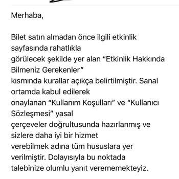 Bubilet Görüş Kısıtı Ve İade Sorunu: Konser Keyfimiz Kaçtı