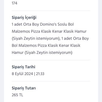 Domino's Pizza Her Zaman Pişmanlıktır Domino’s