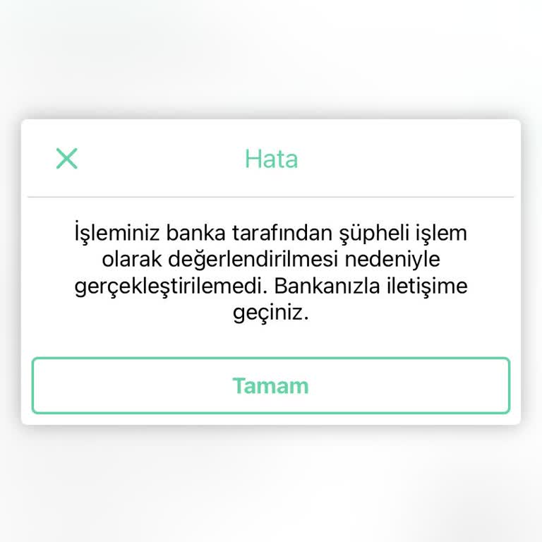 Ziraat Bankası Dolap Ödeme Şüpheli İşlem