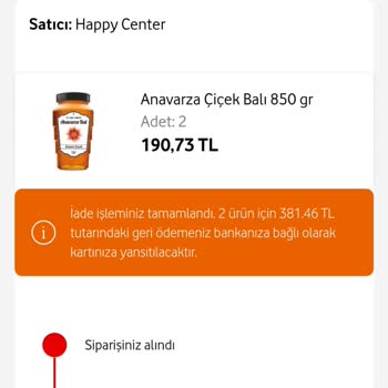 Vodafone Her Şey Yanımda Eksik Ücret İadesi