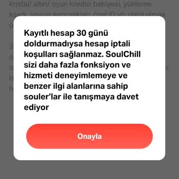 Soulchill Ajans Kayıt İptali Ve Hesabı Kapatma
