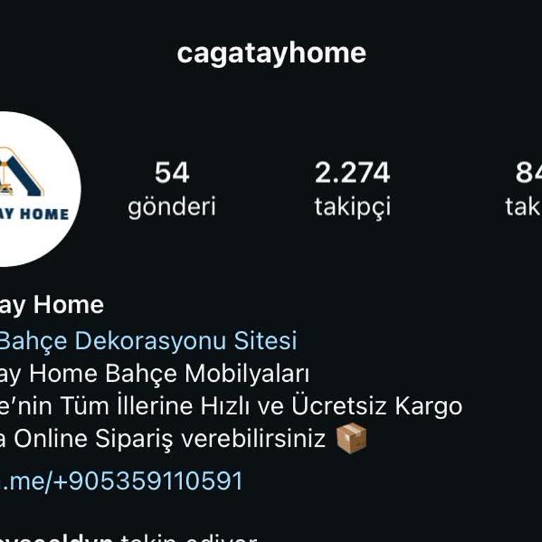 Çağatay Home (cagatayhome) Instagram'da Sahte Hesap Ve Yanıltmaca Şikayeti