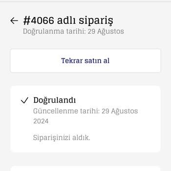 Kinnsich Siparişin Ulaşmaması- İletişimsizlik