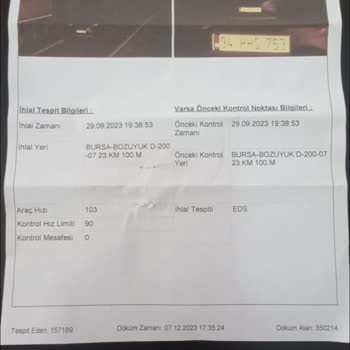 Goldcar Şahsa Ait Olmayan Trafik Cezası