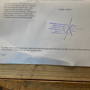 Tüvtürk'ten Fatura Alamadım
