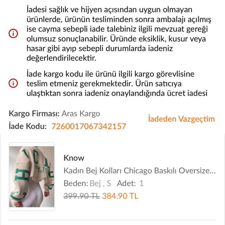 Trendyol Kargom 2 Haftadır Gelmedi