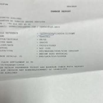 THY Uçuşunda Valiz Kilit Kırılmış Fermuar Koparılmış