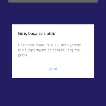 Cuenta de Smule Suspendida Sin Razón