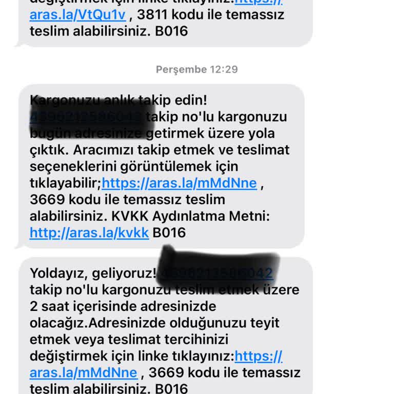 Aras Kargo Sürekli Adres Eksik Diyor