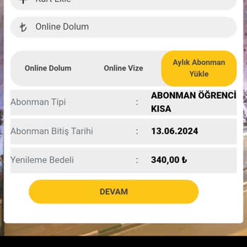 BURULAŞ Kartınız Vize İçin Uygun Değil