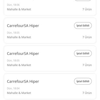 Yemeksepeti Carrefour Hiper Kartımdan Para Çekti, İade Yapmadı
