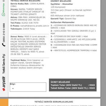 Arçelik Buzdolabı Sorunu: Tamir Edildi Ama Hala Soğutmuyor!