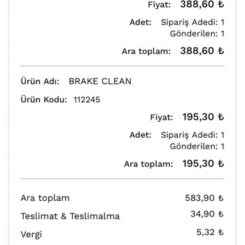 Motul Madeni Yağlar Eksik Ürün Teslimatı Ve İletişim Sorunu