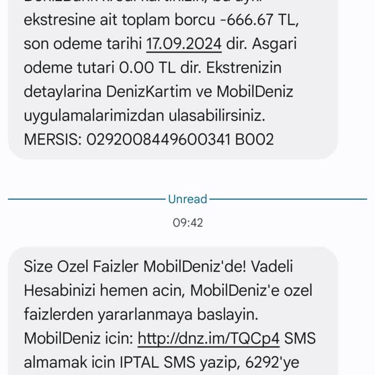 Denizbank Kullanmadığım Kredi Kartına Borç Gelmesi