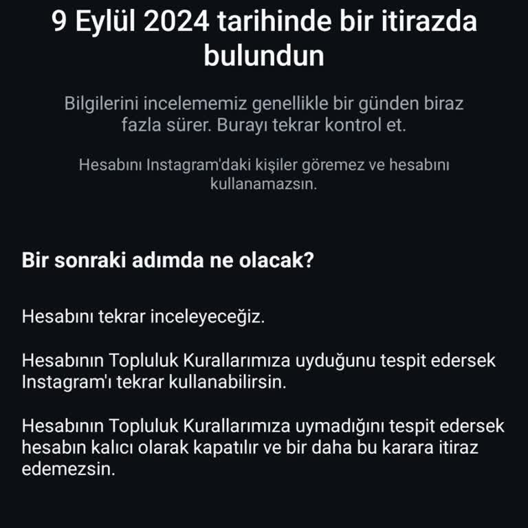 Instagram Hesabım Sebepsizce Kapatıldı