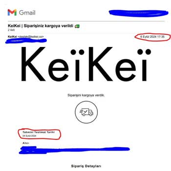 Keikei Siparişimde Yanlış Beyan, Teslimat Sorunu Ve İade Talebi
