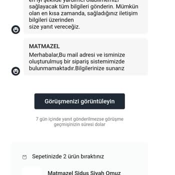 Matmazel'de Ödeme Sorunu Ve Yetersiz Müşteri Hizmetleri