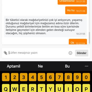 Migros İade İçin Bilgilendirme Dönüş Alamıyorum