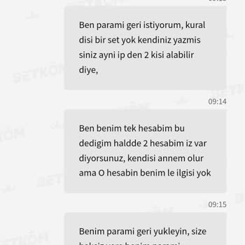 Betkom Bakiyemi Haksiz Yere Sildi