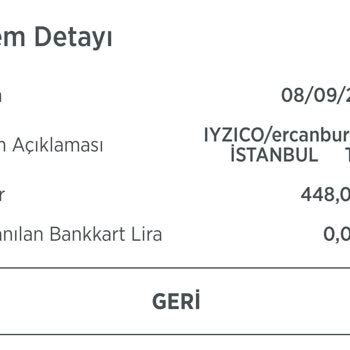 Ercan Burger Ücretini Alıp Siparişimi Göndermedi.
