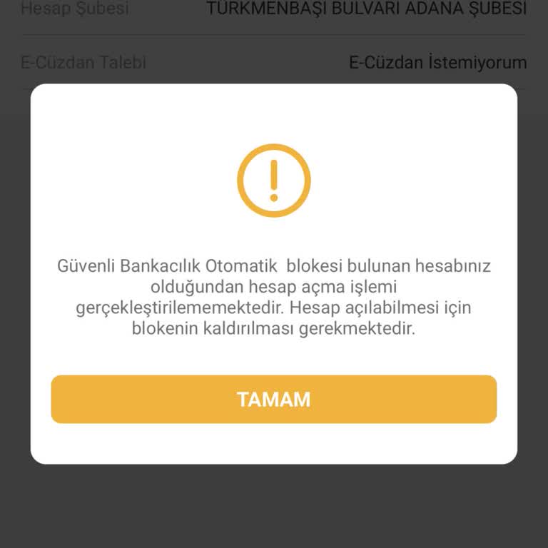 VakıfBank Güvenli Bankacılık Blokesi