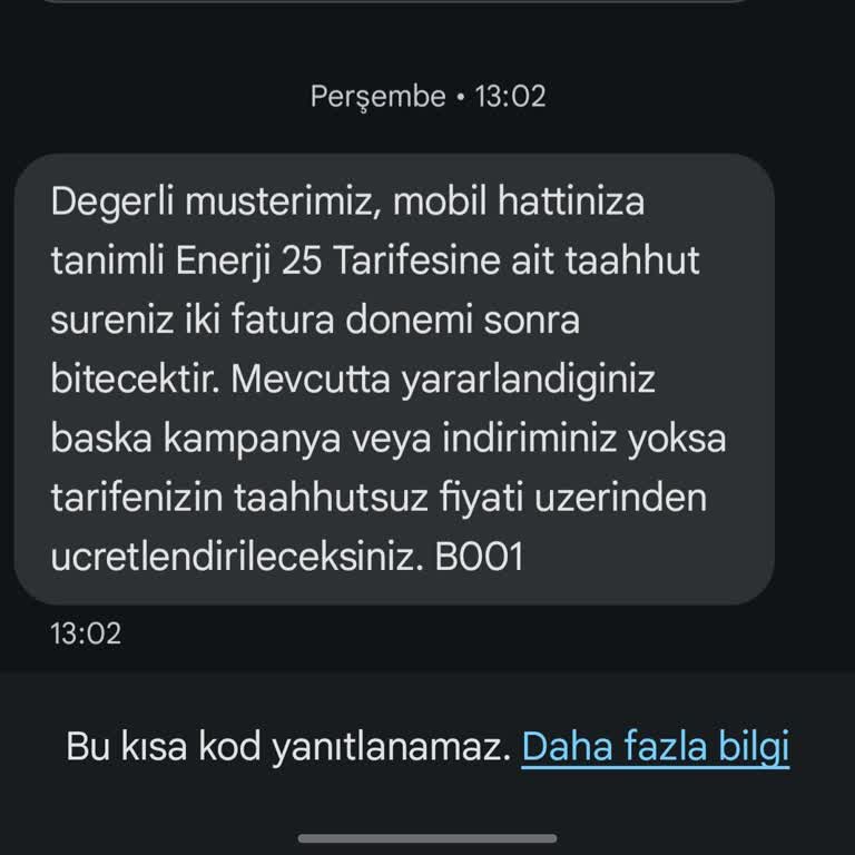 Türk Telekom Yanıltıcı SMS Haksız Kazanç Sağlamak.