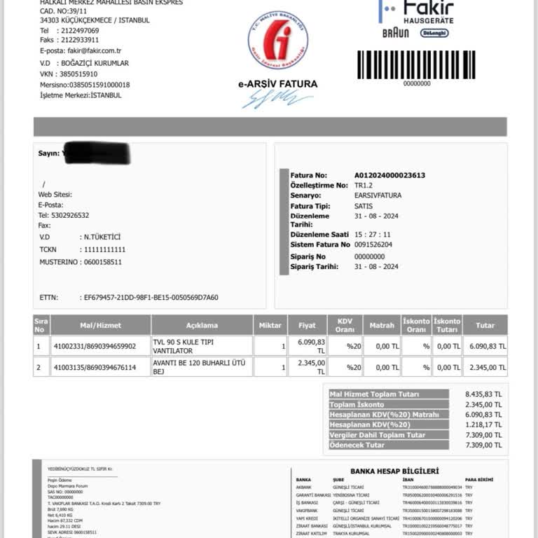 Fakir Firmasından Alışveriş Yapmak Hayal Kırıklığıdır