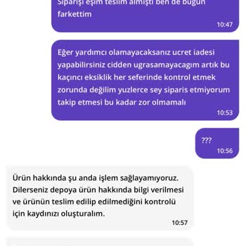 Getir Siparişlerde Eksiklik Ve Hasar Problemi