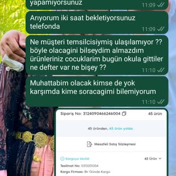 A101 Siparişin Gelmemesi Ve Müşteri Temsilcisi Muhatabı Bulamamak