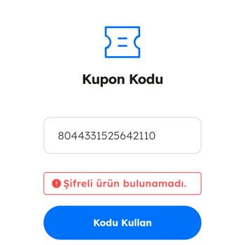 Daha Daha Uygulamasından Kazanılan Kod Çalışmıyor