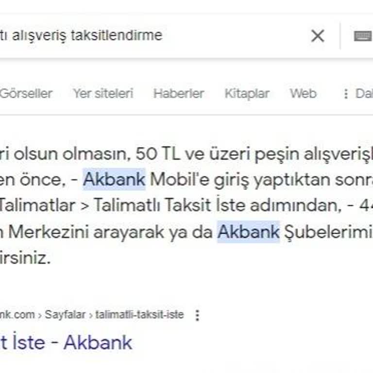 Akbank Kredi Kartı Taksitlendirme Yapmıyor