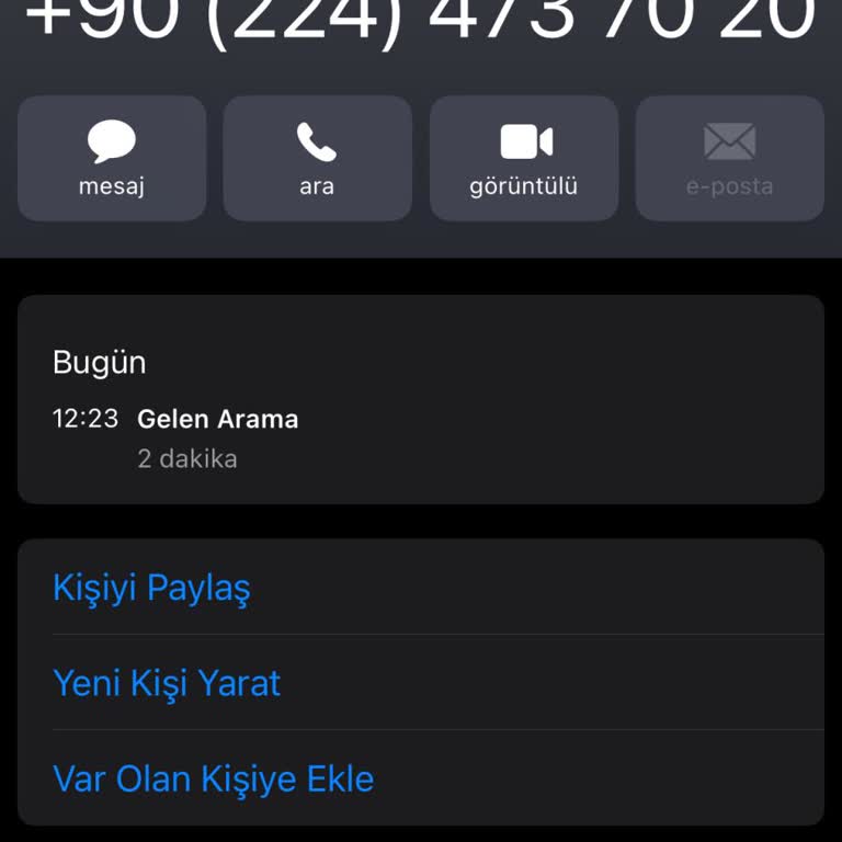 0224 473 70 20 Şüpheli Numara Burs