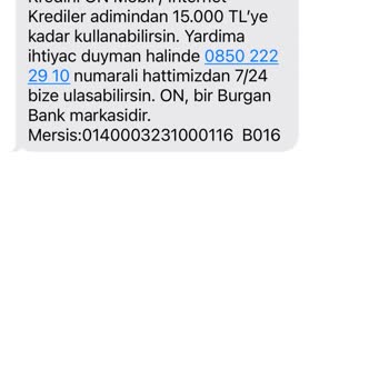 Burgan Bank Faizsiz 15000 TL Yalanı