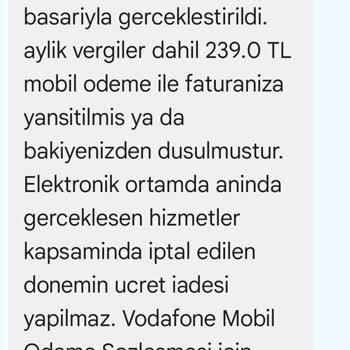 Vodafone Pay Adıma Açılan İzinsiz Abonelik