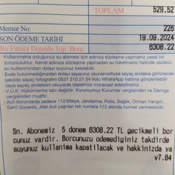 Mardin Büyükşehir Belediyesi Marsu Faturası Çok Fazla Geldiği İçin Yazıyorum Bunu