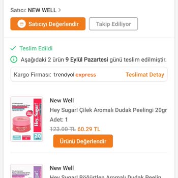 Trendyol New Well Siparişim Hatalı Geldi