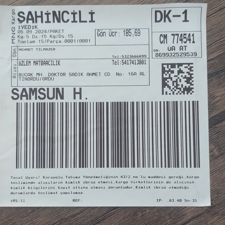 MNG Kargo Geç Teslimat Ve Yetersiz Hizmet Deneyimi