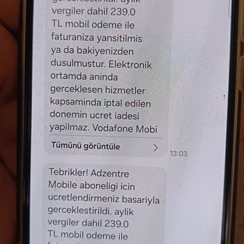 Vodafone Faturalarında Haksız Abonelik Ücretleri ve Kısıtlama Sorunu