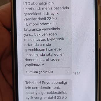 Vodafone Faturalarında Haksız Abonelik Ücretleri ve Kısıtlama Sorunu