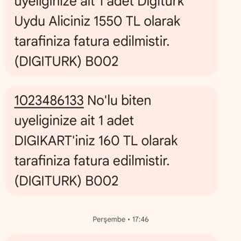 Digiturk 1709,94 TL Ödeme Çıkarttı