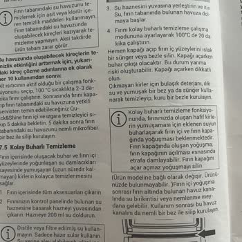 Arçelik Buharlı Temizlenen Fırını Hayal Kırıklığı