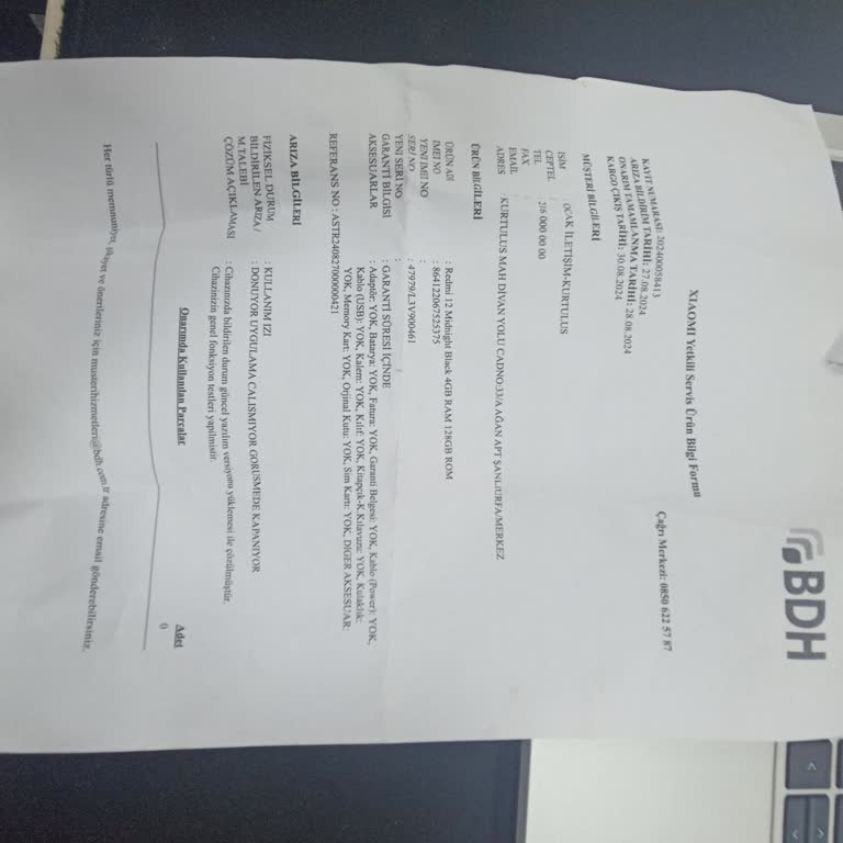 Xiaomi Bozuk Cihaz, Mağdur Ettiniz Donma/kasma